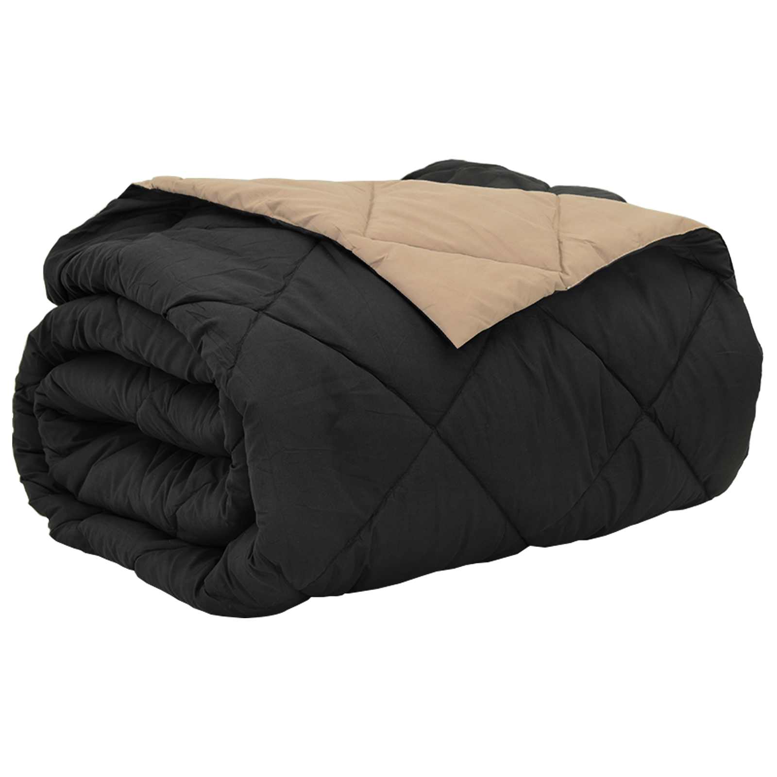 Vidaxx couette d'été noir et taupe 220 x 200 cm microfibre