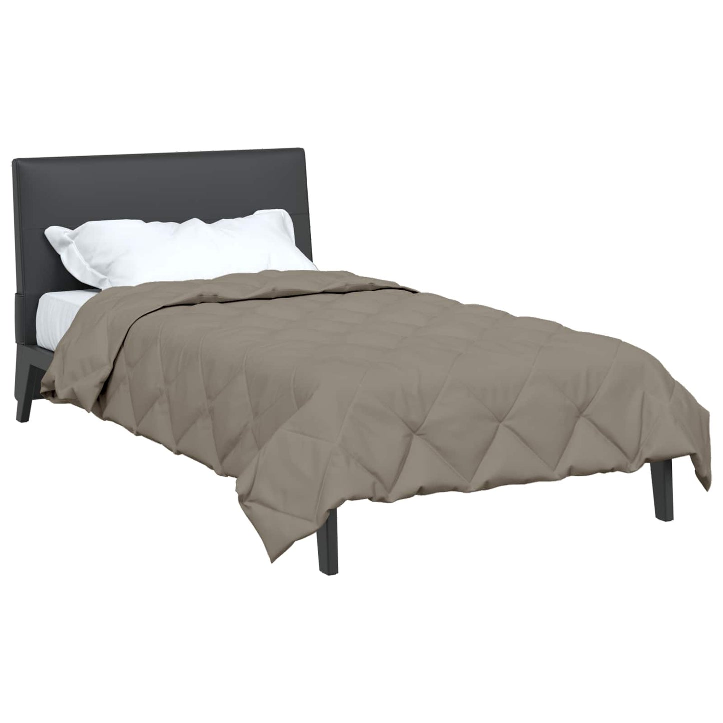 Vidaxl couette d'été gris clair 220 x 140 cm microfibre
