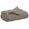 Vidaxl couette d'été gris clair 220 x 200 cm microfibre