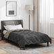 Vidaxl couette d'été gris clair et anthracite 220 x 135 cm microfibre