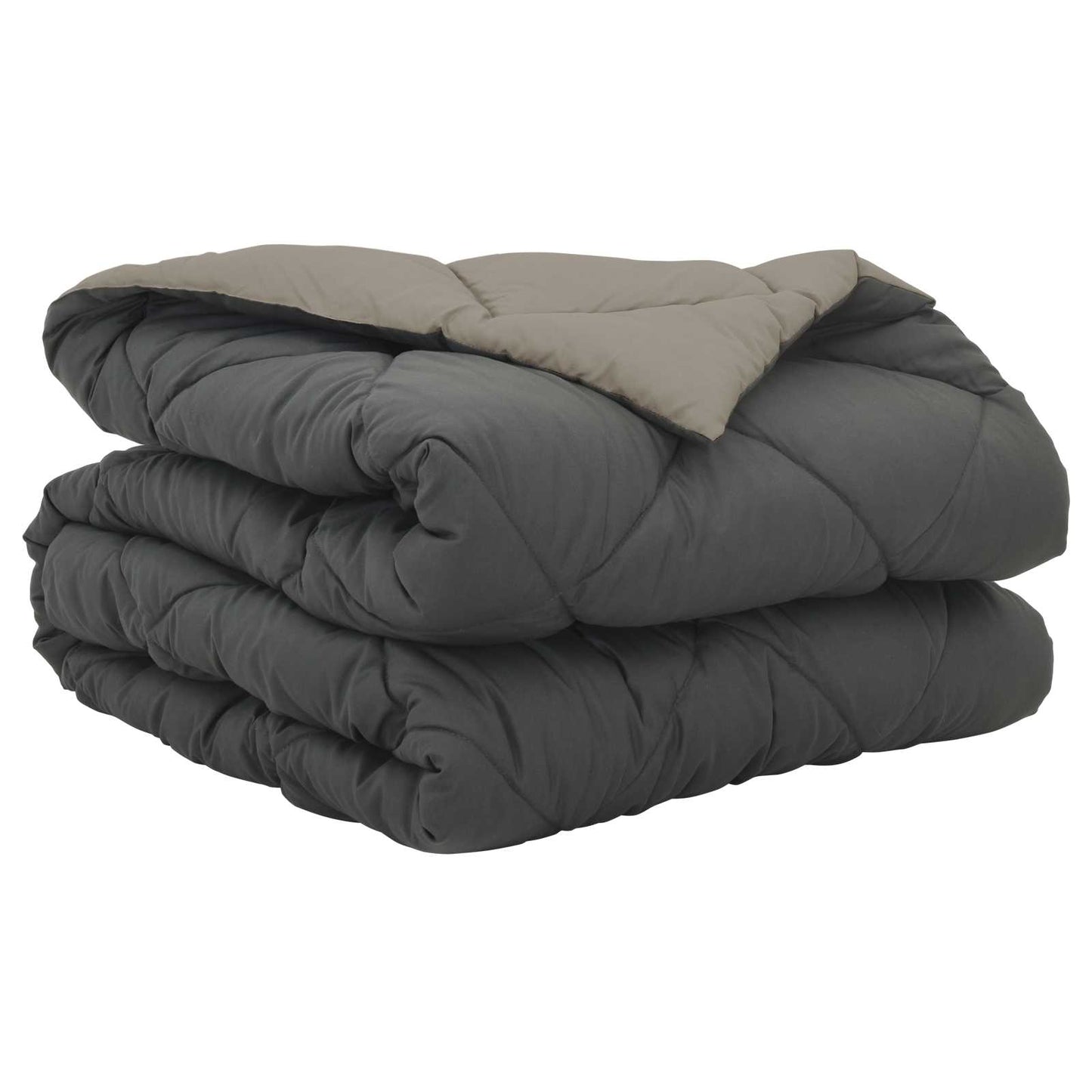 Vidaxl couette d'été gris clair et anthracite 220 x 135 cm microfibre