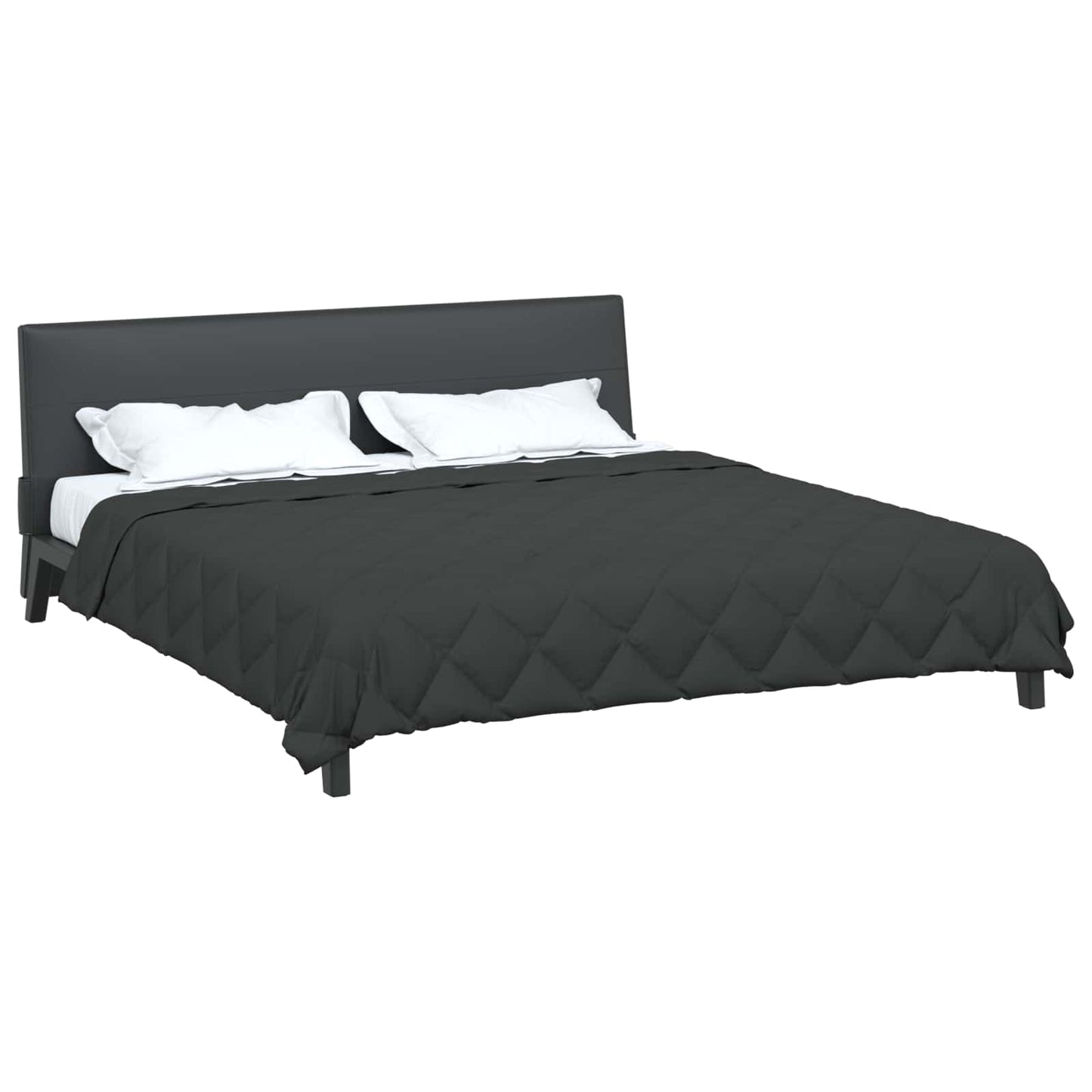 Vidaxl couette toute l'année anthracite 200 x 200 cm microfibre