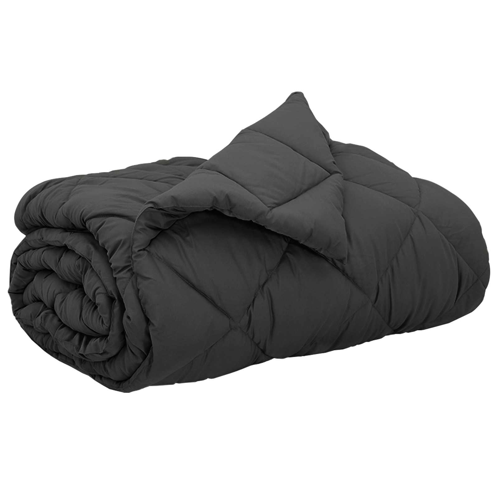Vidaxl couette toute l'année anthracite 240 x 200 cm microfibre