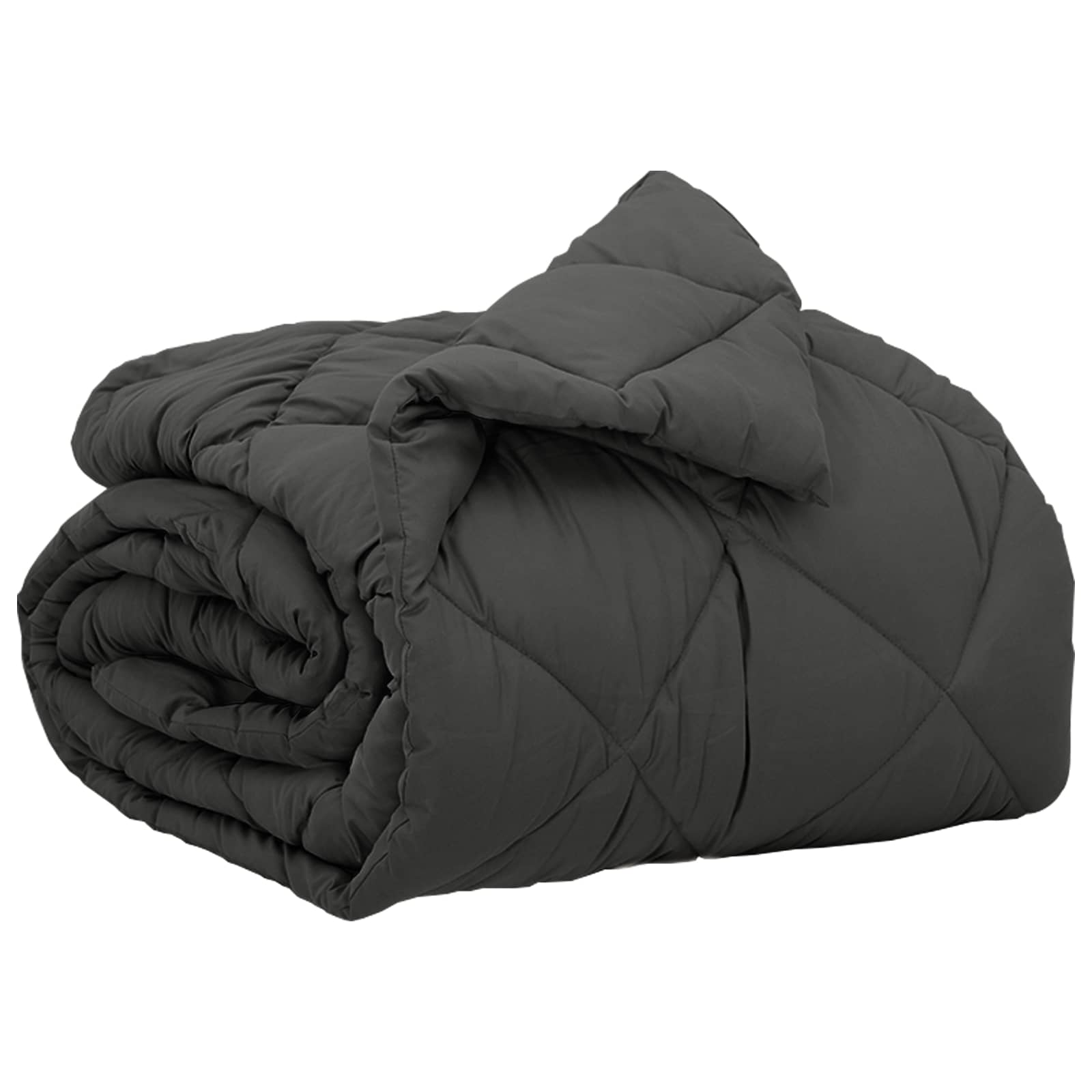 Vidaxl couette toute l'année anthracite 220 x 140 cm microfibre