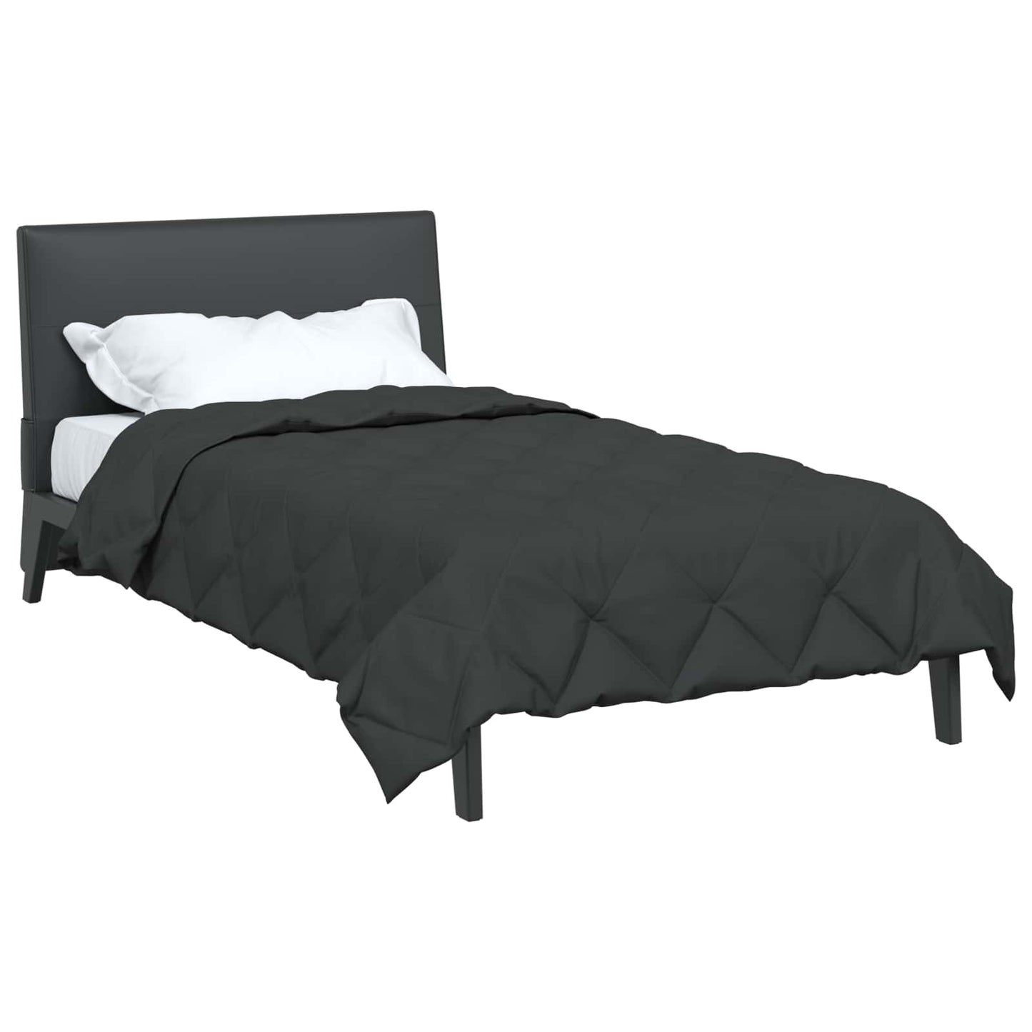 Vidaxl couette toute l'année anthracite 220 x 140 cm microfibre