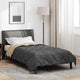 Vidaxx couette toute l'année anthracite et taupe 200 x 135 cm microfibre