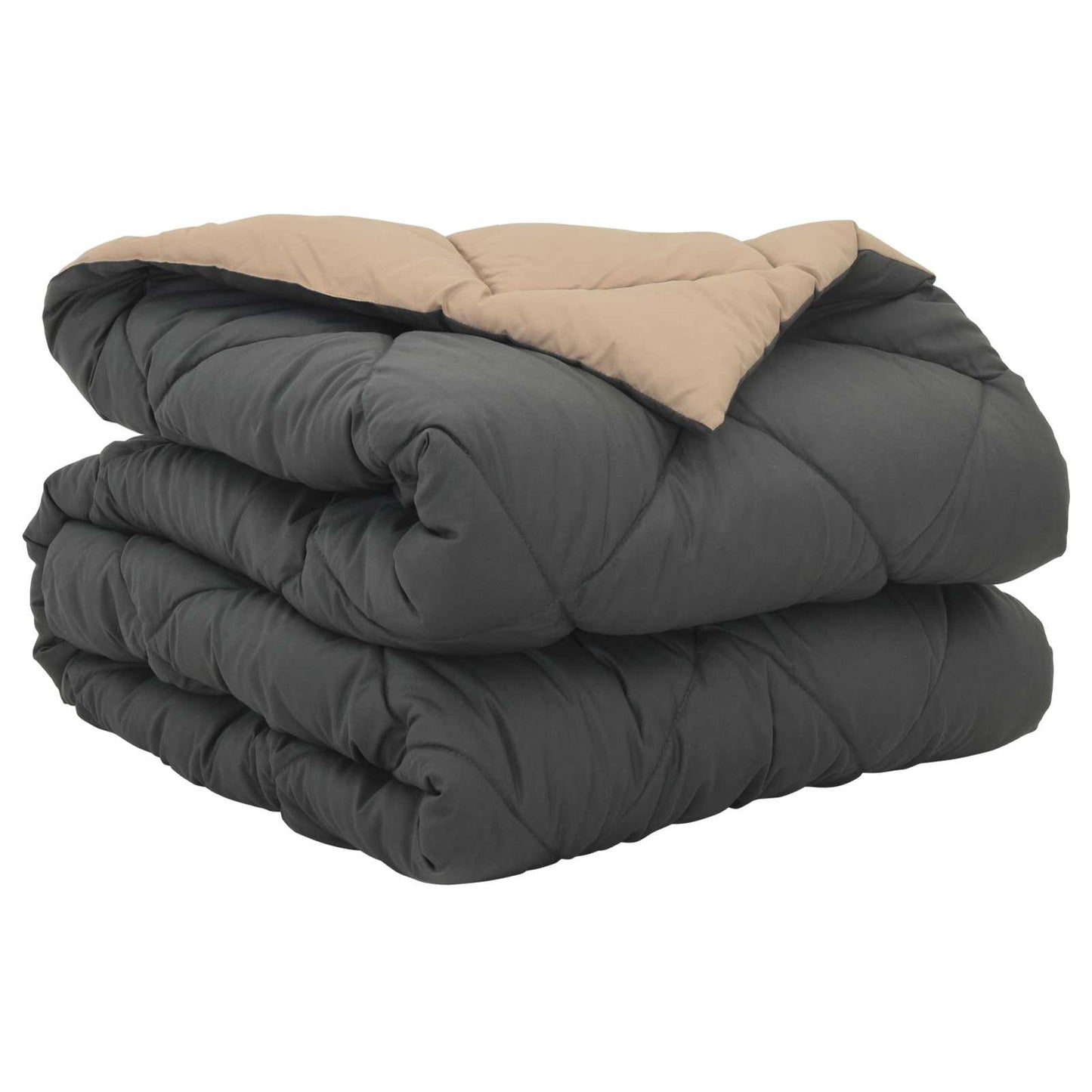 Vidaxx couette toute l'année anthracite et taupe 220 x 135 cm microfibre