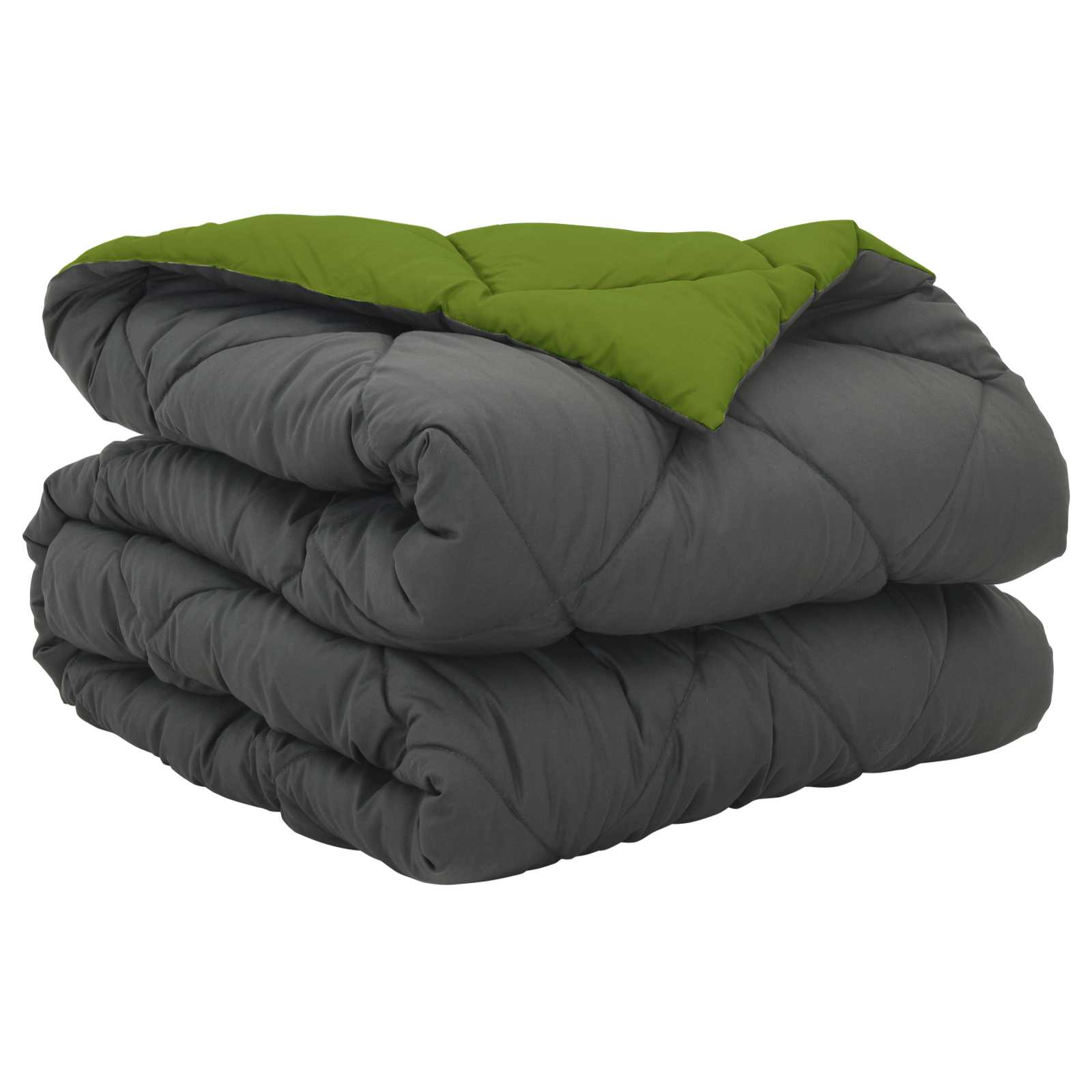 Vidaxx couette toute l'année vert et anthracite 220 x 155 cm microfibre