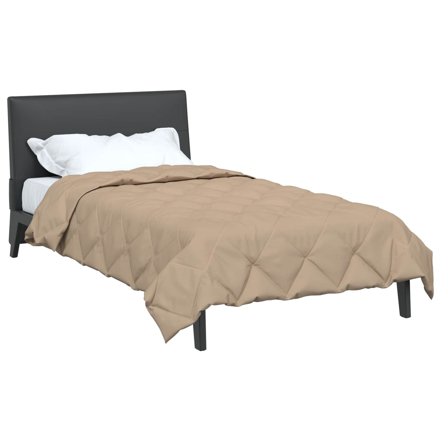 Vidaxx couette toute l'année taupe 220 x 155 cm microfibre