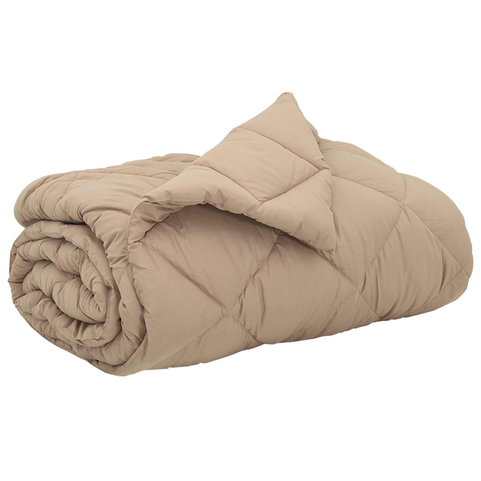Vidaxx couette toute l'année taupe 220 x 240 cm microfibre