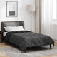 Vidaxx couette toute l'année noir et anthracite 200 x 135 cm microfibre