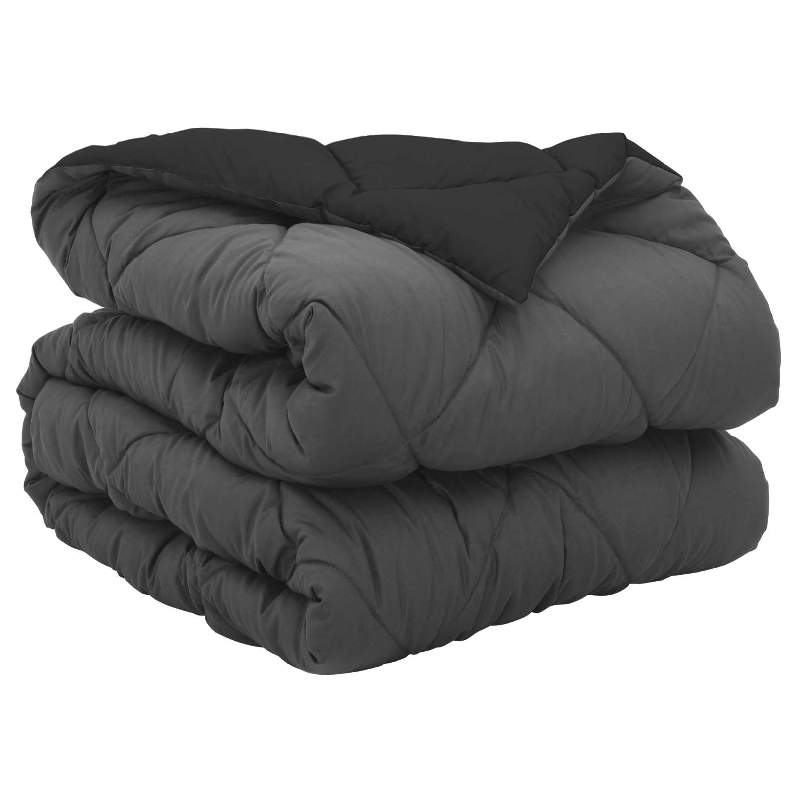 Vidaxx couette toute l'année noir et anthracite 220 x 155 cm microfibre