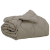Vidaxl couette toute l'année gris clair 220 x 140 cm microfibre
