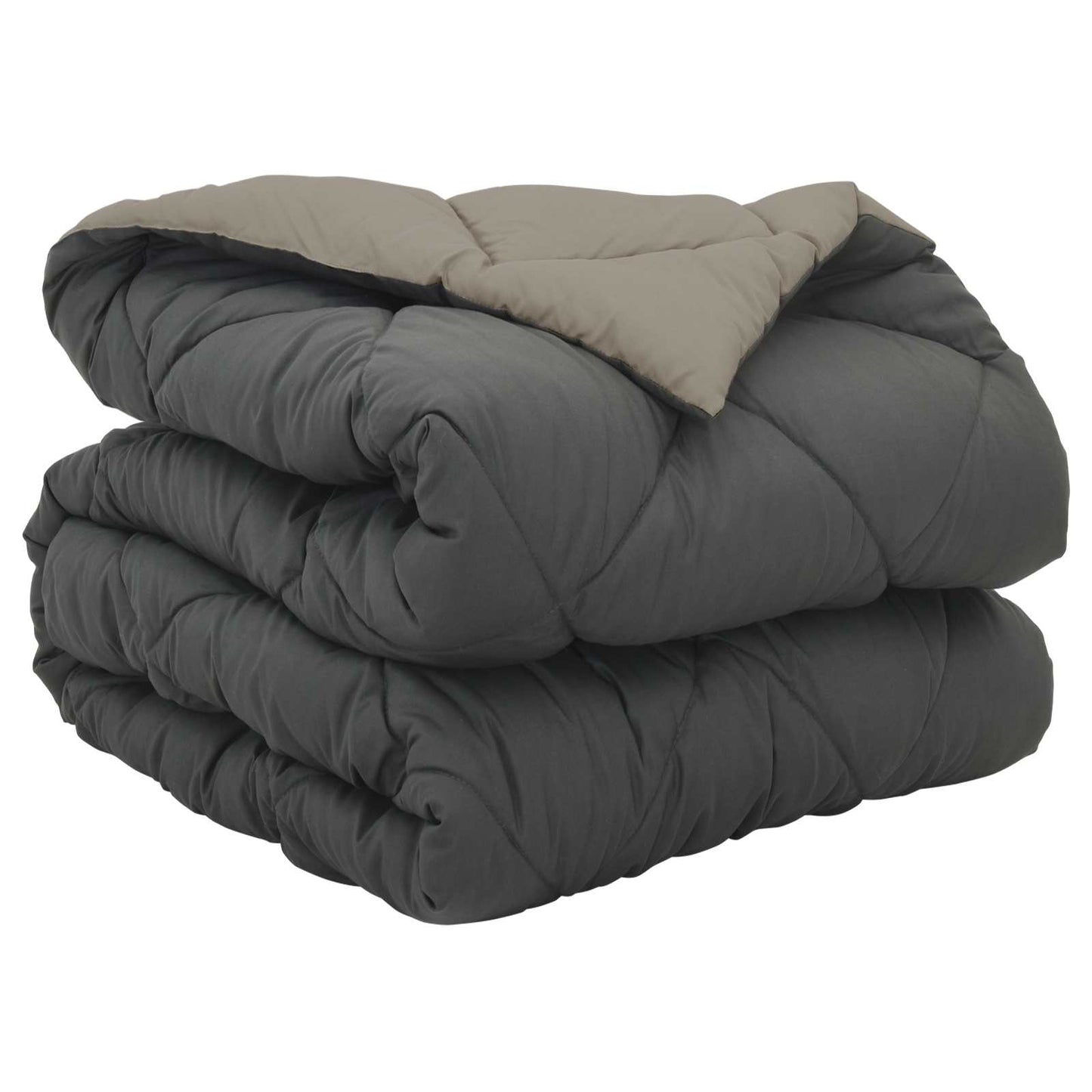 Vidaxl couette toute l'année gris clair et anthracite 200 x 135 cm microfibre