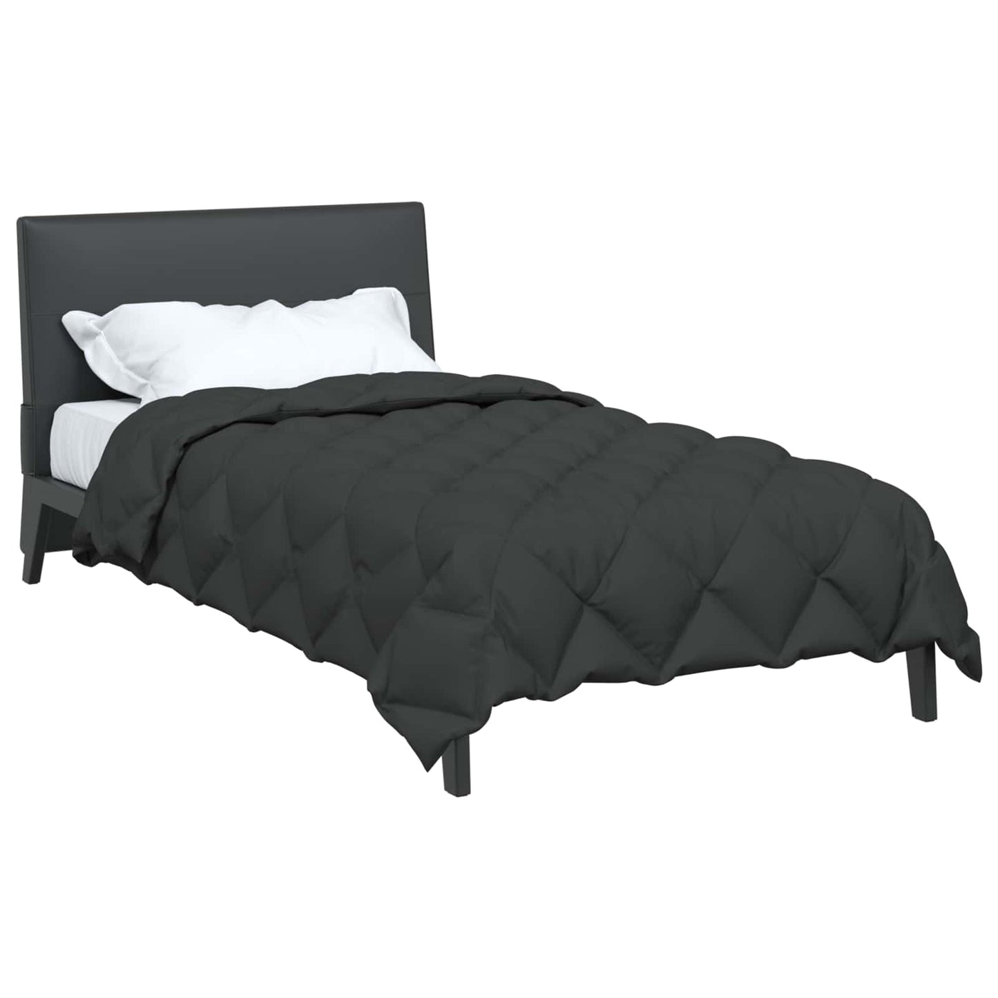 Vidaxl couette d'hiver anthracite 220 x 135 cm microfibre