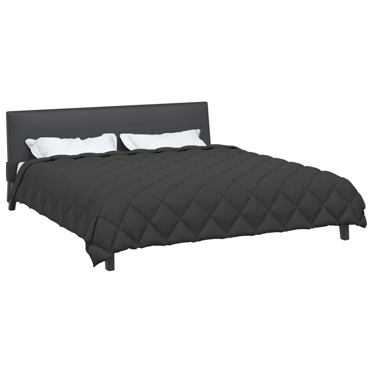 Vidaxl couette d'hiver anthracite 220 x 200 cm microfibre