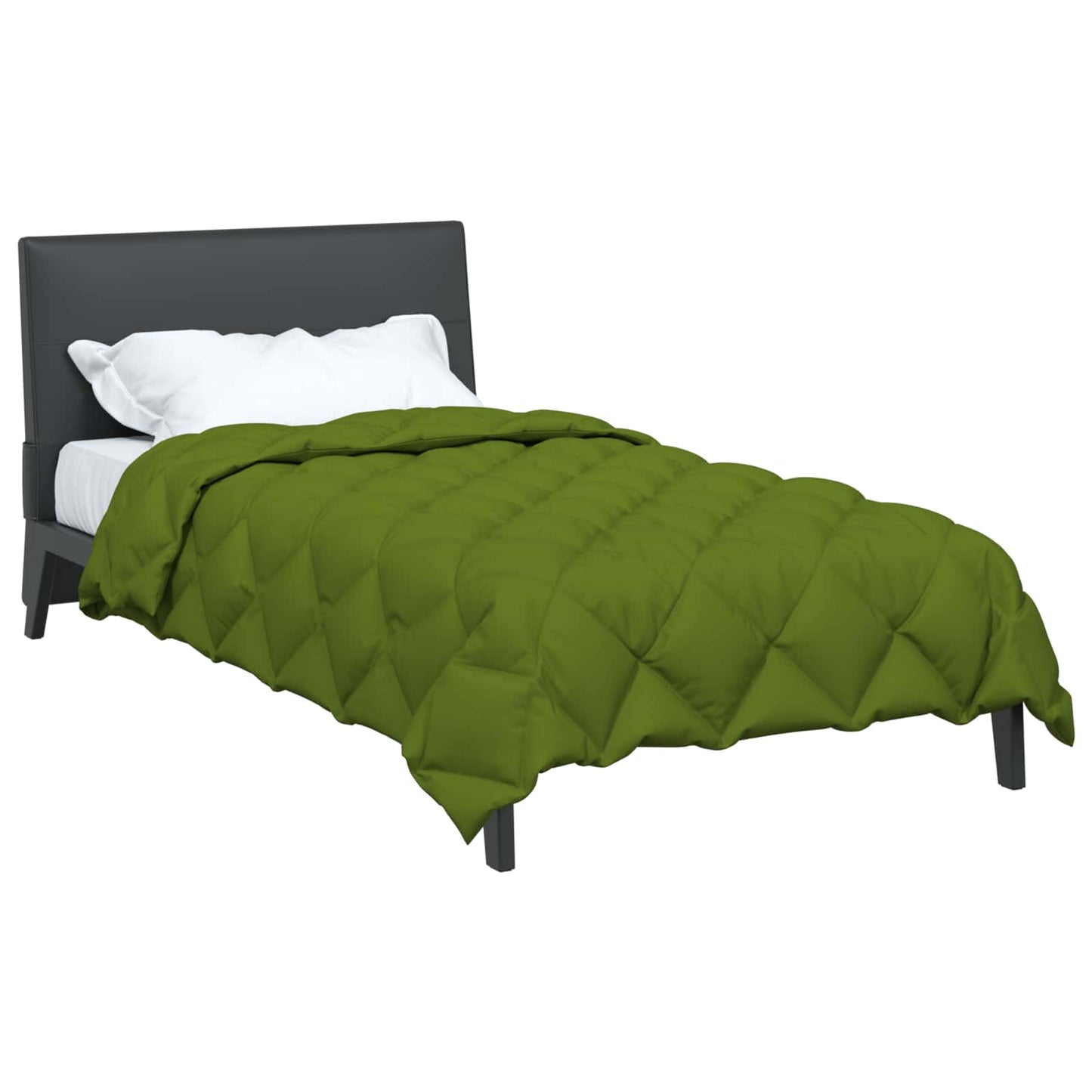 Vidaxl couette d'hiver vert 200 x 140 cm microfibre