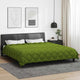 Vidaxl couette d'hiver vert 200 x 200 cm microfibre