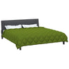 Vidaxl couette d'hiver vert 240 x 200 cm microfibre