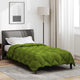 Vidaxl couette d'hiver vert 220 x 140 cm microfibre