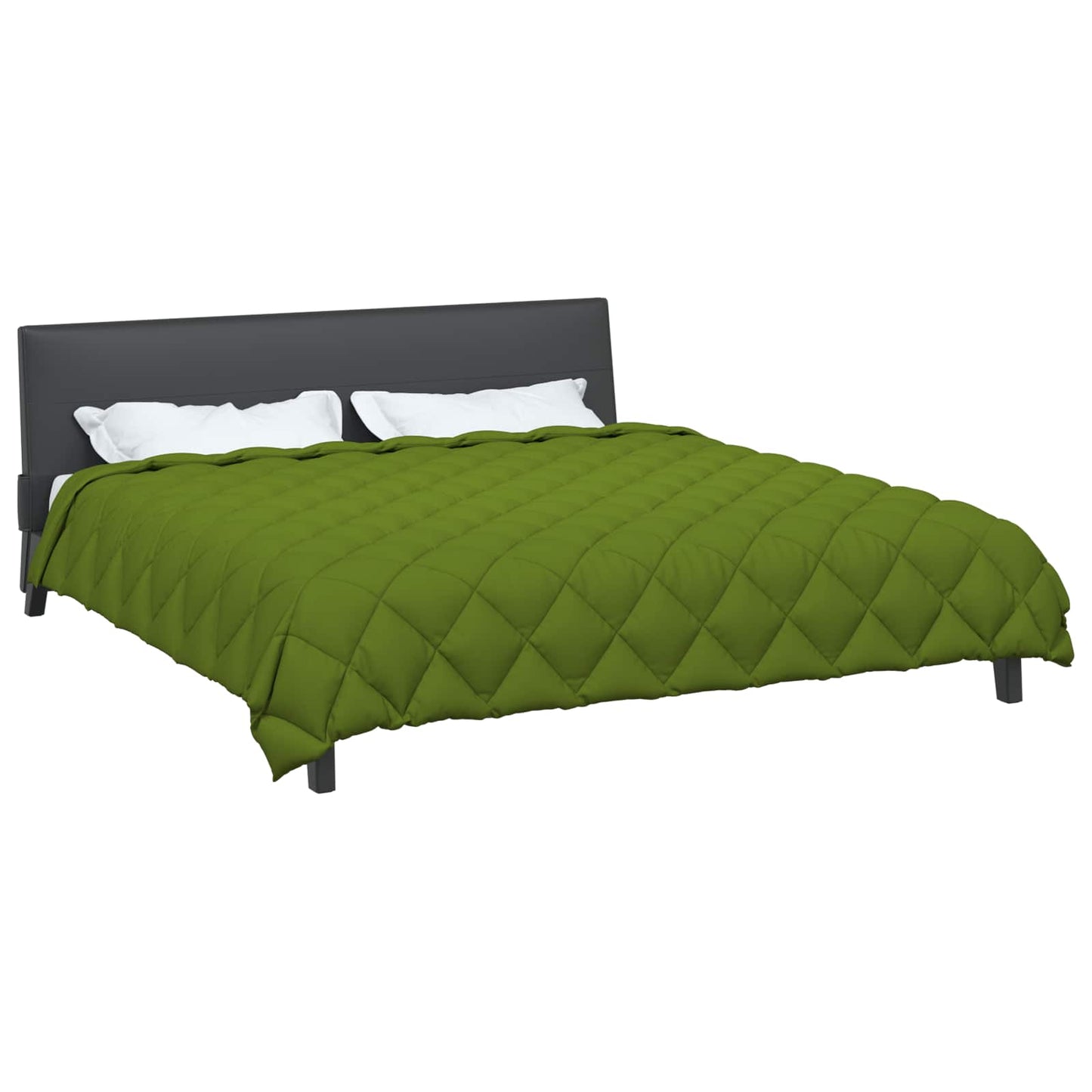 Vidaxl couette d'hiver vert 240 x 260 cm microfibre