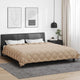 Vidaxl couette d'hiver taupe 240 x 200 cm microfibre