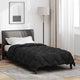 Vidaxl couette d'hiver noir 220 x 155 cm microfibre