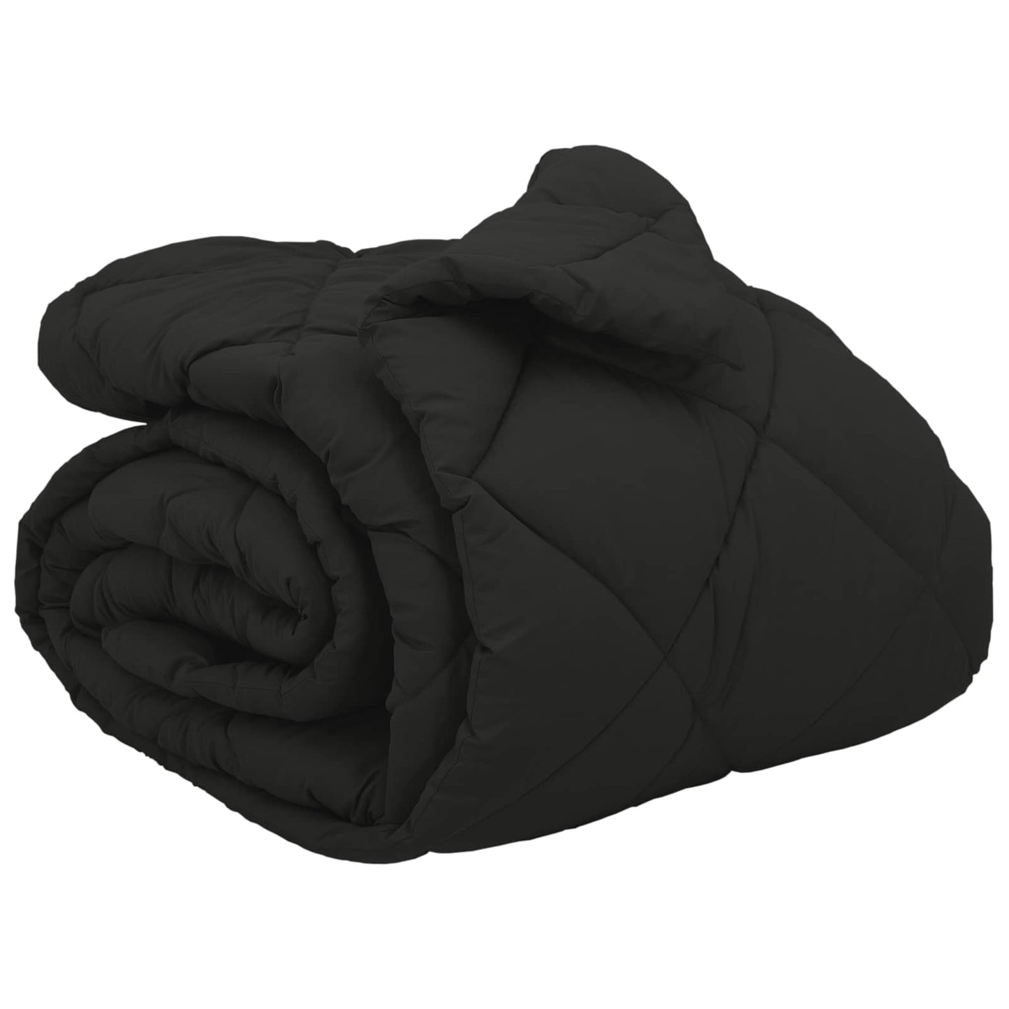 Vidaxl couette d'hiver noir 220 x 200 cm microfibre