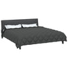 Vidaxl couette hiver noir et anthracite 200 x 200 cm microfibre