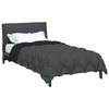 Vidaxl couette hiver noir et anthracite 220 x 140 cm microfibre