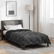 Vidaxl couette hiver noir et anthracite 220 x 155 cm microfibre