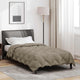 Vidaxl couette d'hiver gris clair 200 x 140 cm microfibre