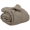Vidaxl couette d'hiver gris clair 200 x 200 cm microfibre