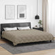 Vidaxl couette d'hiver gris clair 220 x 260 cm microfibre