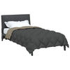 Vidaxl couette hiver gris clair et anthracite 220 x 140 cm microfibre