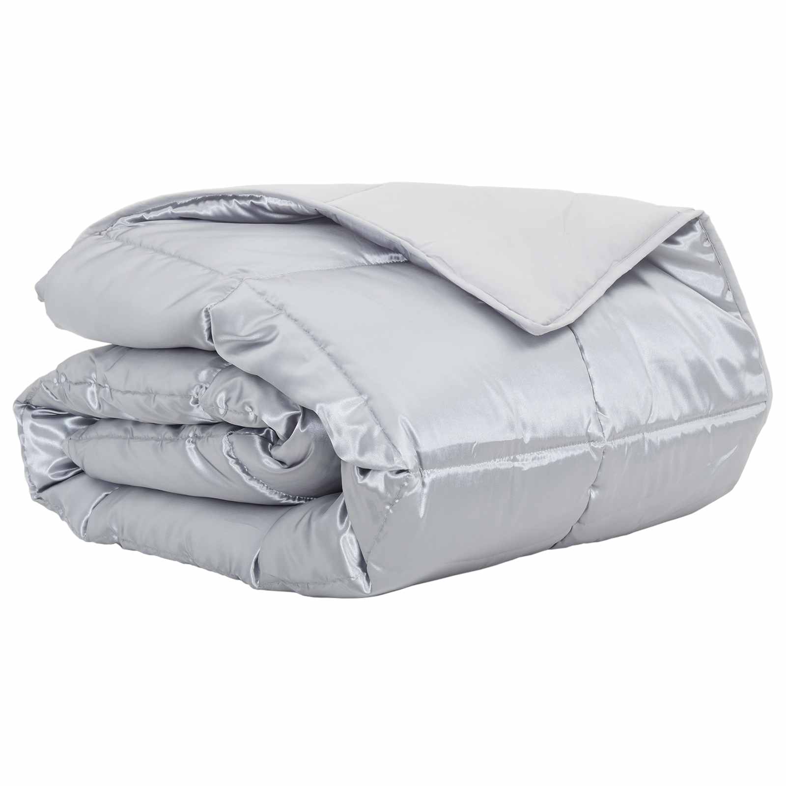 Vidaxx couette d'été argent 200 x 135 cm satin et microfibre