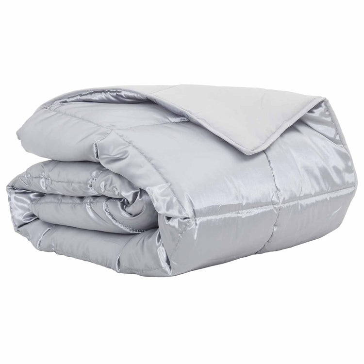 Vidaxx couette d'été argent 220 x 200 cm satin et microfibre