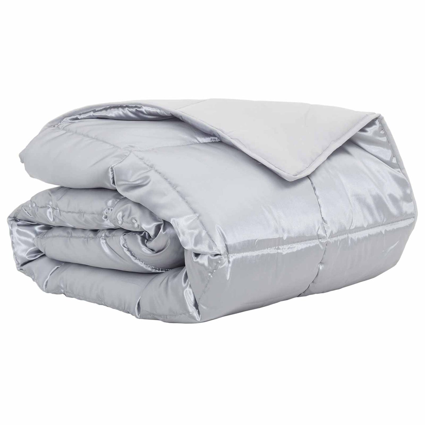 Vidaxx couette d'été argent 220 x 260 cm satin et microfibre