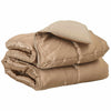 Vidaxx couette toute l'année or 240 x 200 cm satin et microfibre
