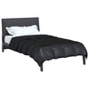 Vidaxx couette toute l'année noir 200 x 140 cm satin et microfibre