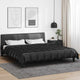 Vidaxx couette toute l'année noir 200 x 200 cm satin et microfibre