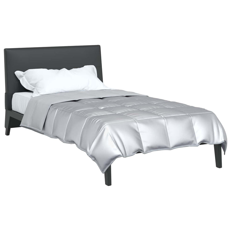 Vidaxx couette toute l'année argent 200 x 135 cm satin et microfibre