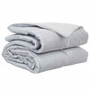 Vidaxx couette toute l'année argent 200 x 140 cm satin et microfibre