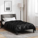 Vidaxx couette d'hiver noir 200 x 140 cm satin et microfibre