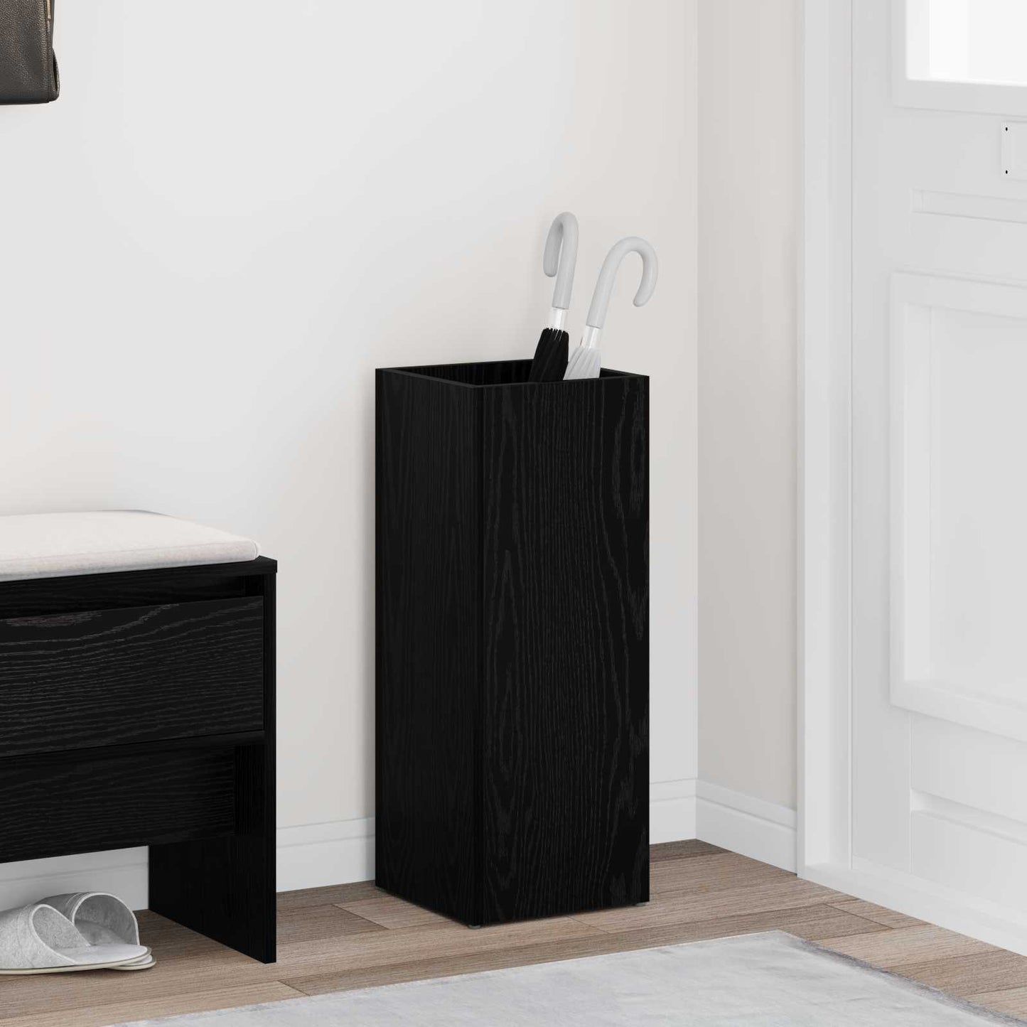 Vidaxx parasol standard chêne noir 25 x 24,5 x 64 cm bois d'ingénierie
