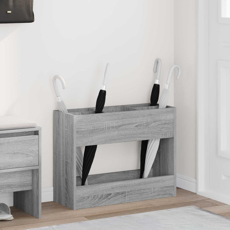 Vidaxl parapluie standard gris sonoma 65 x 24 x 50 cm bois d'ingénierie