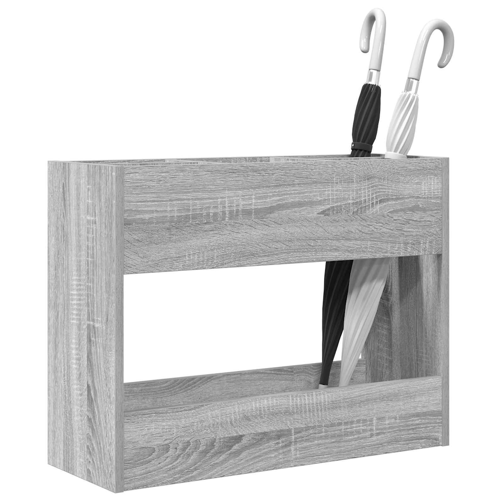 Vidaxl parapluie standard gris sonoma 65 x 24 x 50 cm bois d'ingénierie