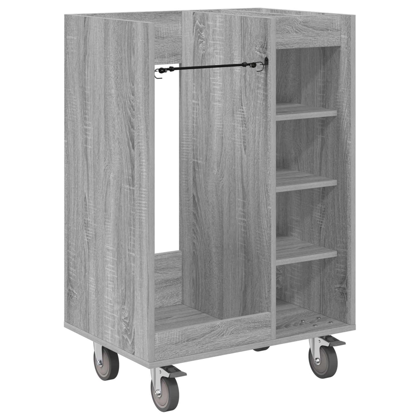 Vidaxl meuble de golf avec roulette gris uni sonoma 65 x 45 x 98 cm