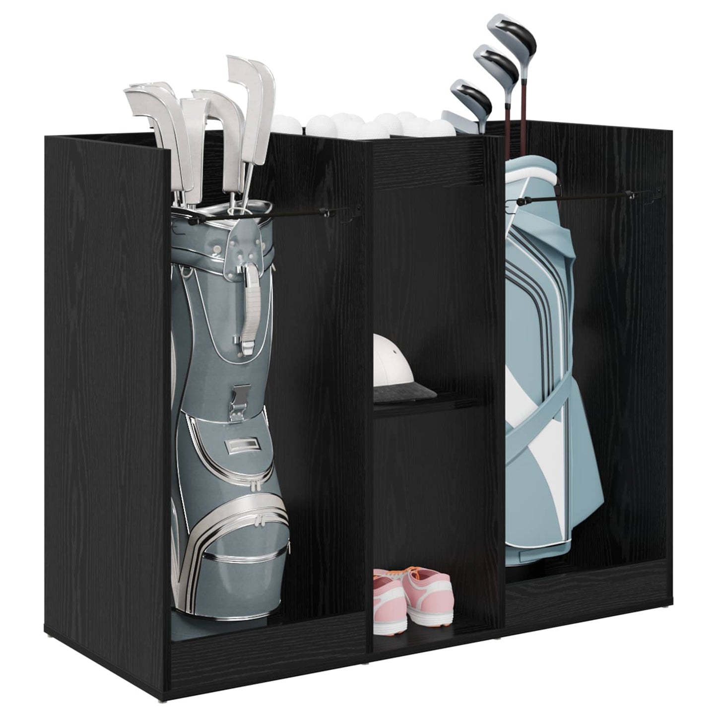 Vidaxx meuble de golf chêne noir uni 102 x 45 x 85,5 cm