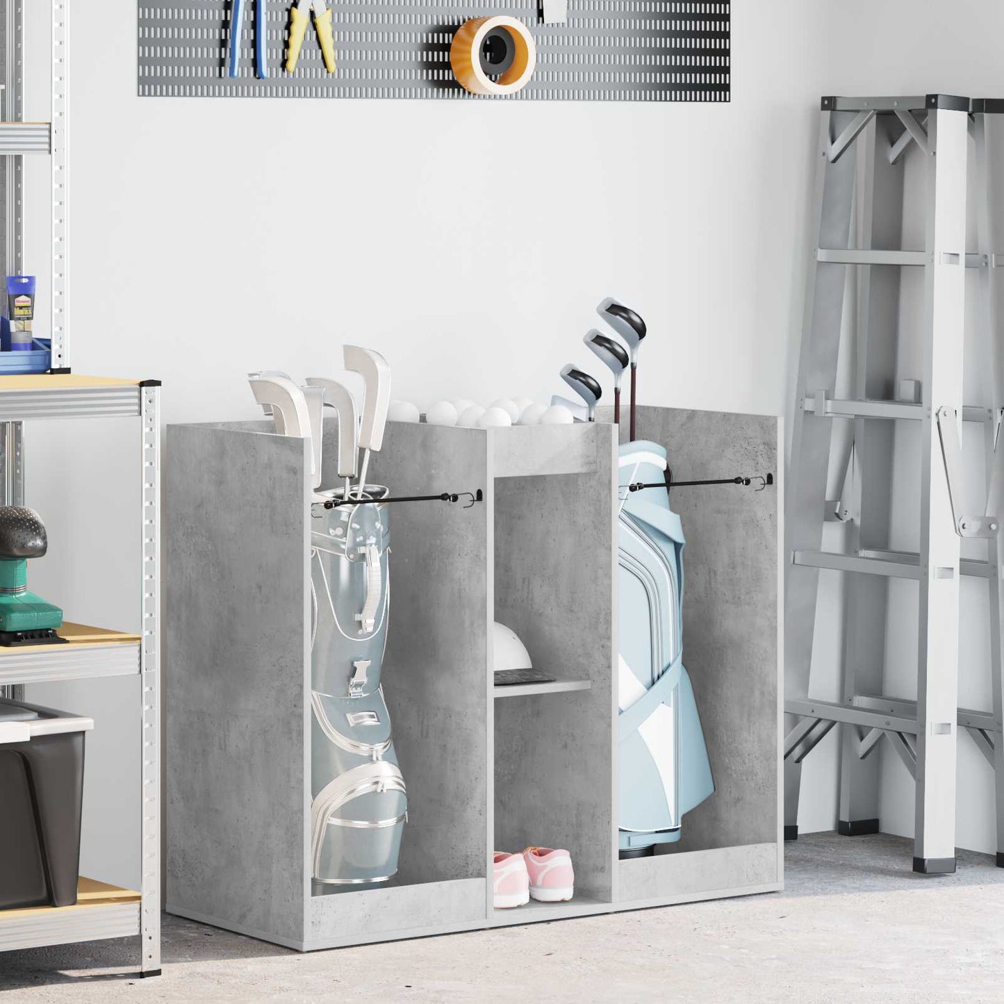 Vidaxx meuble de golf uni béton gris 102 x 45 x 85,5 cm